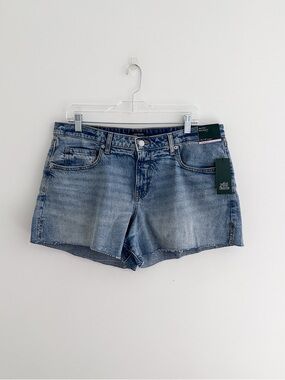 NWT Wild Fable Mid Rise Midi Short Denim Casual Summer Jean Cutoffs Size 14